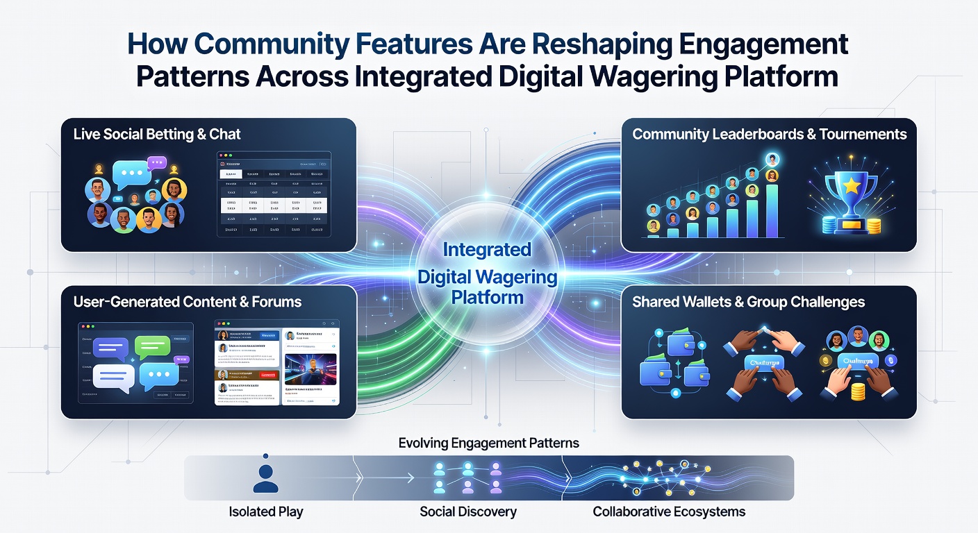 Group of users participating in a live community tournament on an integrated digital wagering platform with visible chat and shared results