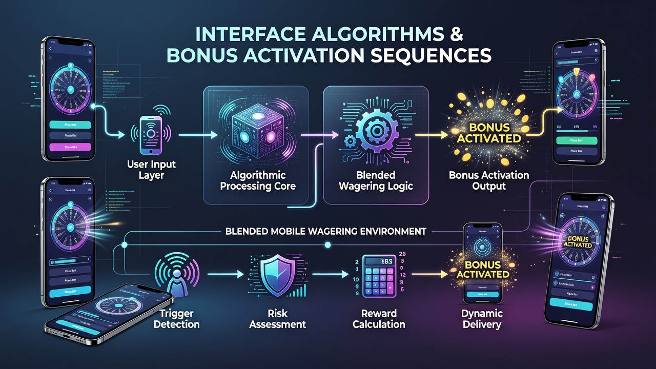 Close-up of mobile screen displaying algorithm-triggered bonus sequence with progress indicators