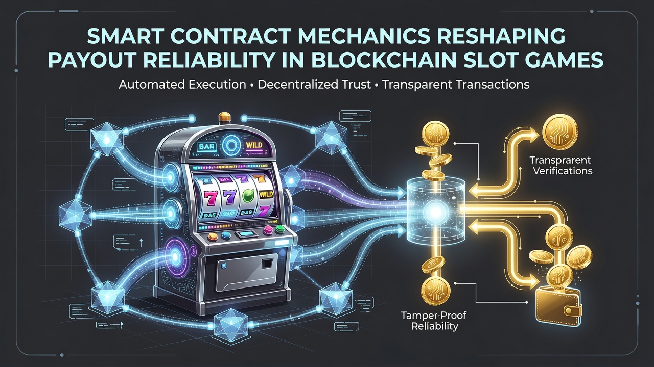 Flowchart of automated payout process triggered by smart contract conditions in slot games